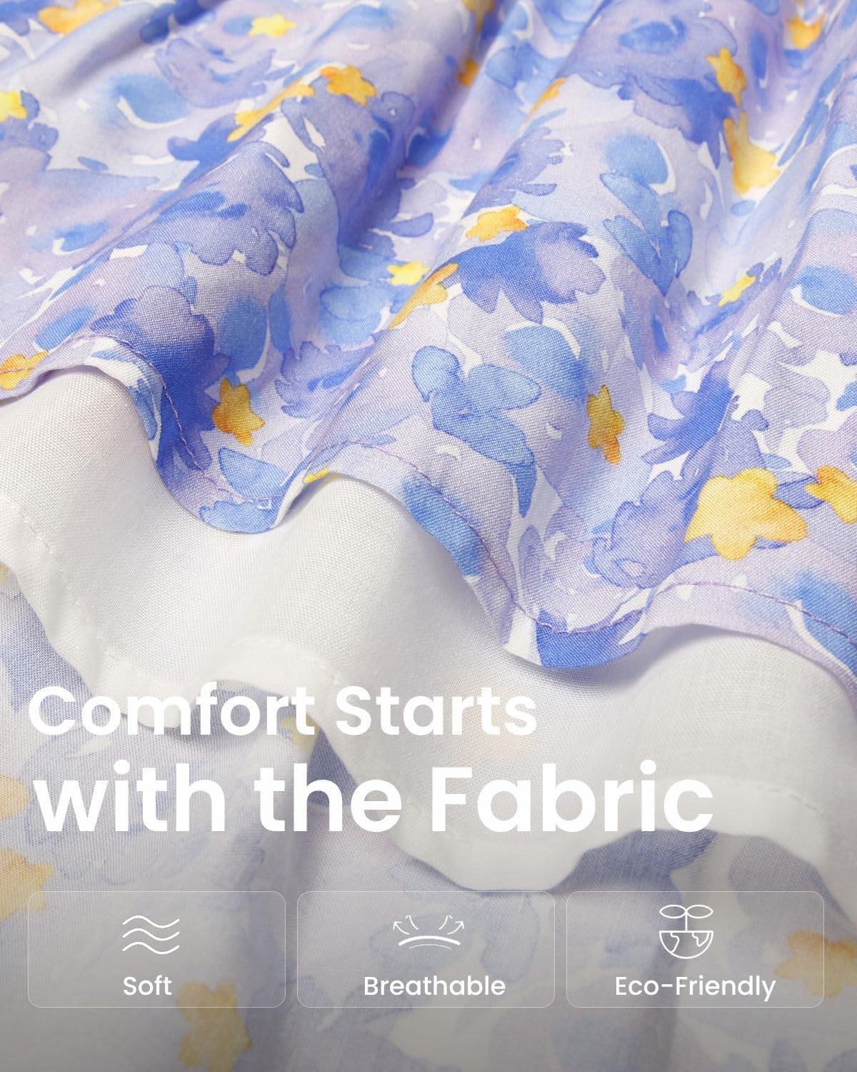 WELAKEN Girls Summer Sundress Criss Cross Back Ruffle Strap Elastic Waist Ruched Dress - Image 5