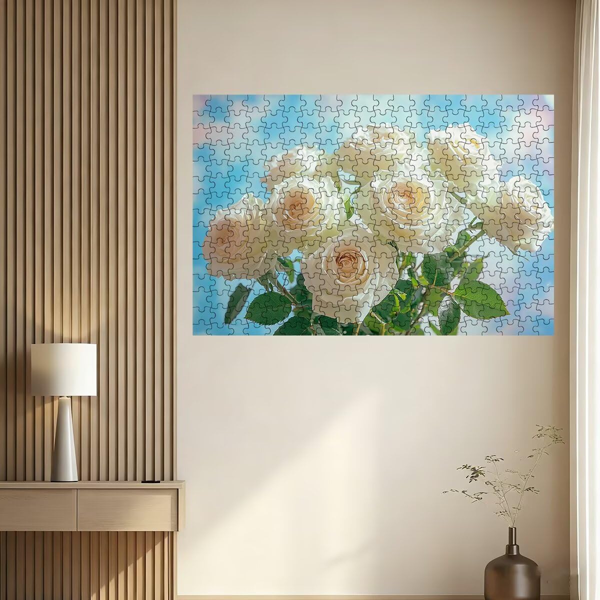 Puzzle 5000 Pezzi Fiore, Puzzle Rosa per Adulti, Puzzles in Legno Intrattenimento Creativo, Divertimento, Puzzles Educativi Classici con Confezione di Alta Qualità Idea Regalo Donna, Decor Casa -2684