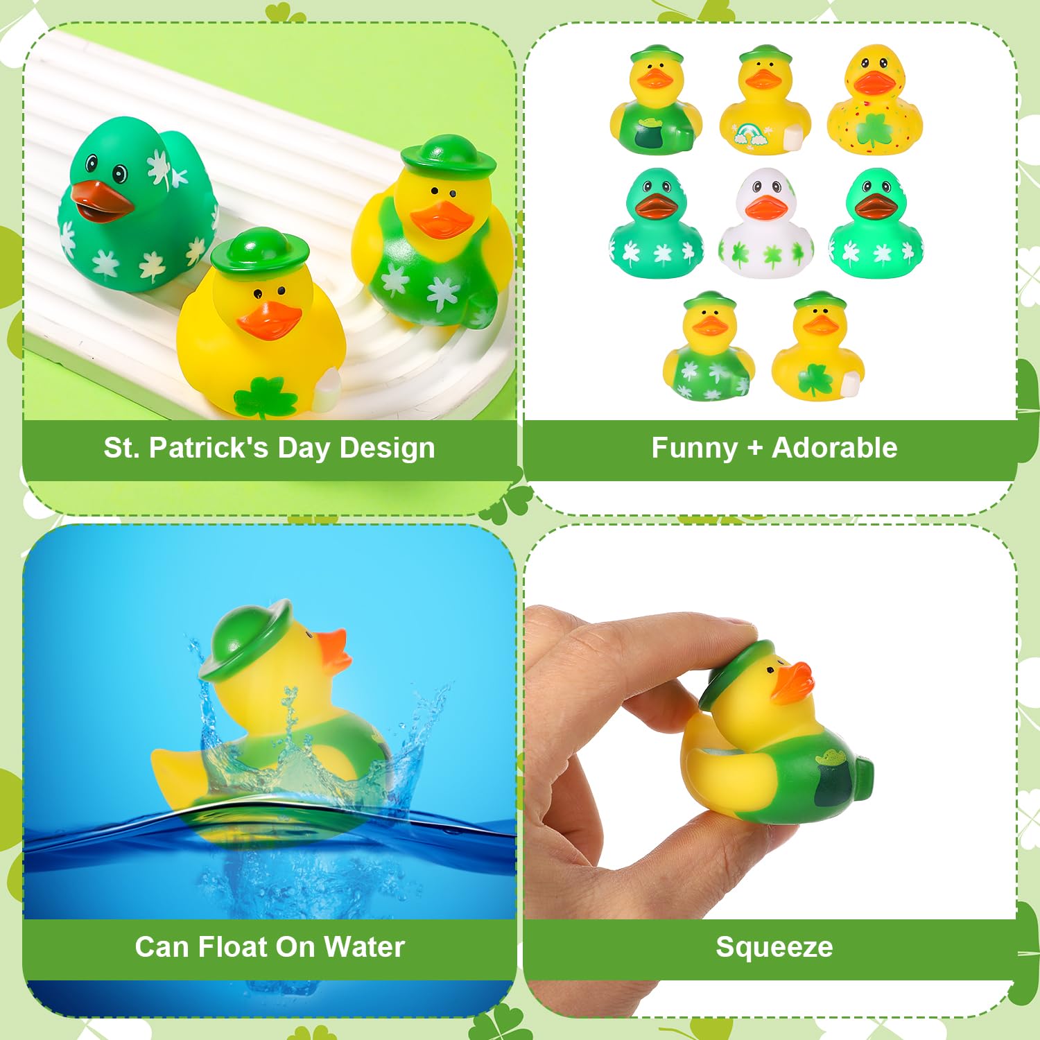 Amscan Gummi-Ente 'St. Patrick's Day' - Bunte Figuren Für Partys, Tiere/Insekten Design