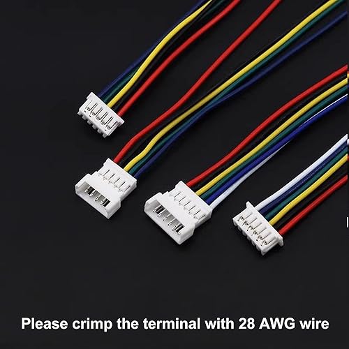 Miniatura 6 de Kit surtido de conectores JST MX de 0.049 in, conectores de carcasa macho y hembra de paso de 0.049 in, terminal de enchufe adaptador de carcasa de