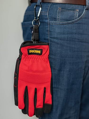Miniatura 7 de DULFINE Guantes de trabajo de alto rendimiento para hombres (paquete de 3 pares), pantalla táctil de alta destreza para multiusos, excelente agarre