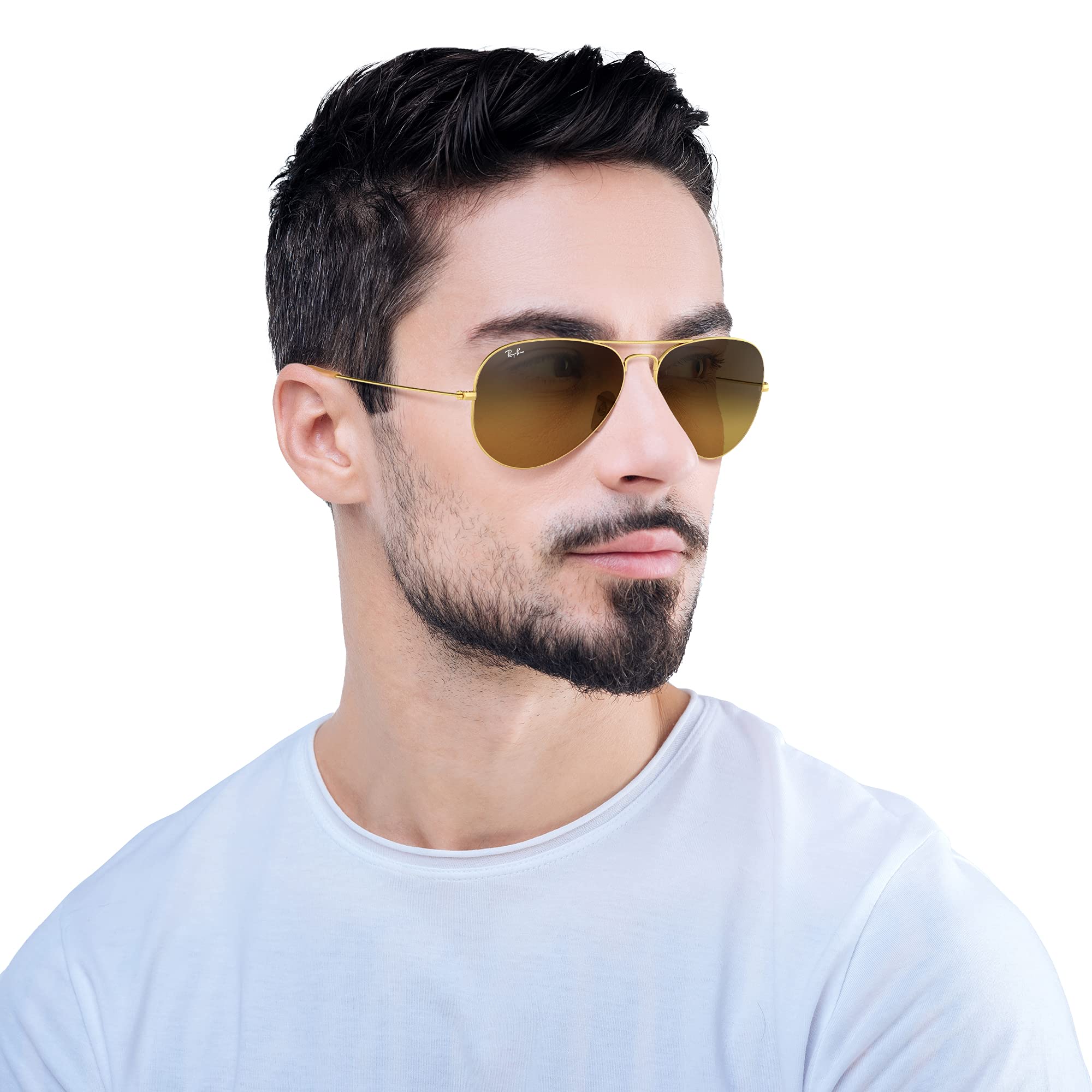 Ray-Ban Occhiali da sole Aviator Large Metal, unisex, Oro (Gold 001/3E), One Size