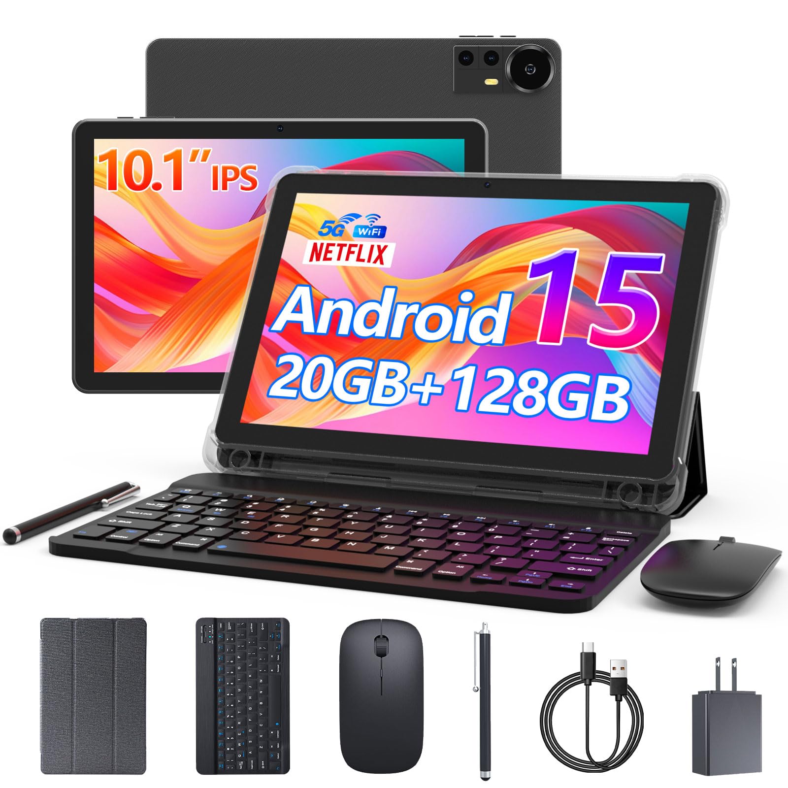 新品　Android15 タブレット 10.1インチ 4GB 128GB Amazon.com : Android 15 Tablet 10 Inch, 20GB RAM+128GB ROM
