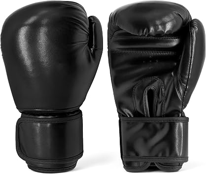 Boxing Gloves for Men and Women,PU Leather Breathable Pro Training Gloves,Hook and Loop Closure Boxing Training Gloves for Sparring MMA Kickboxing Muay Thai