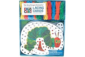 The Very Hungry Caterpillar Lacing Cards: Fine Motor Skills Activity for Kids