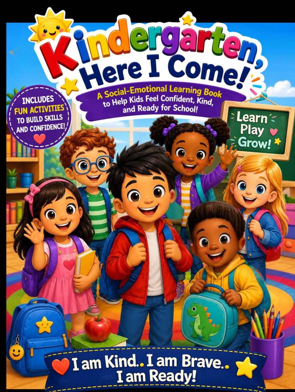 Ready for Kindergarten!: The Ultimate Kindergarten Readiness Activity Book for Social Skills, Confidence & School Success