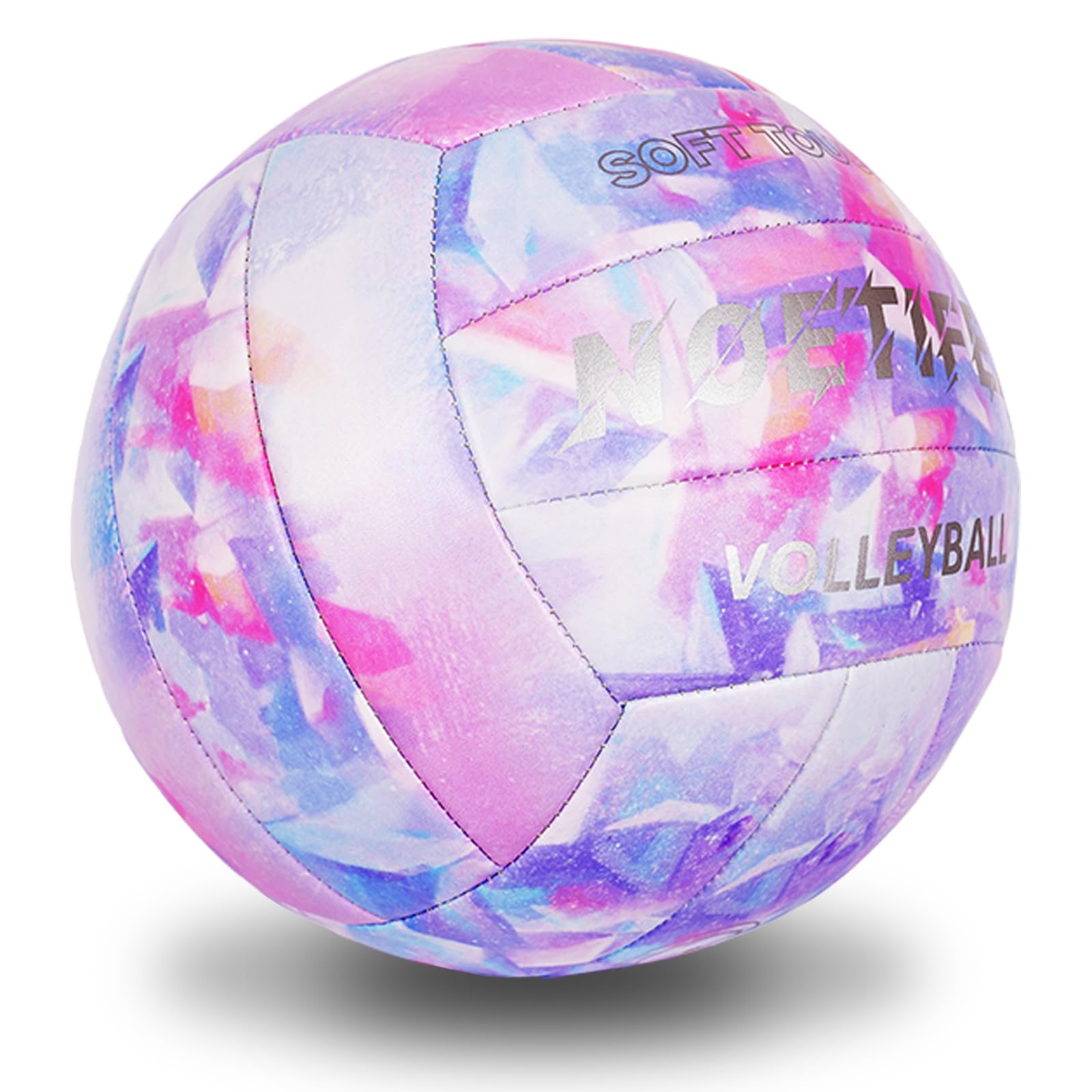 Balón de voleibol de piel sintética suave, tamaño oficial 5, grueso, duradero, para interiores y exteriores, impermeable, para playa, piscina, entrenamiento de gimnasio y juegos, diseño