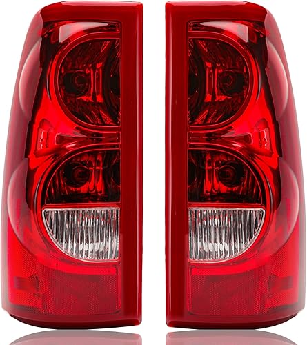 Miniatura 9 de Tektend Luces traseras compatibles con Chevy Silverado 1500 2500 3500 montaje de luces traseras de repuesto estilo de fábrica, lado del pasajero