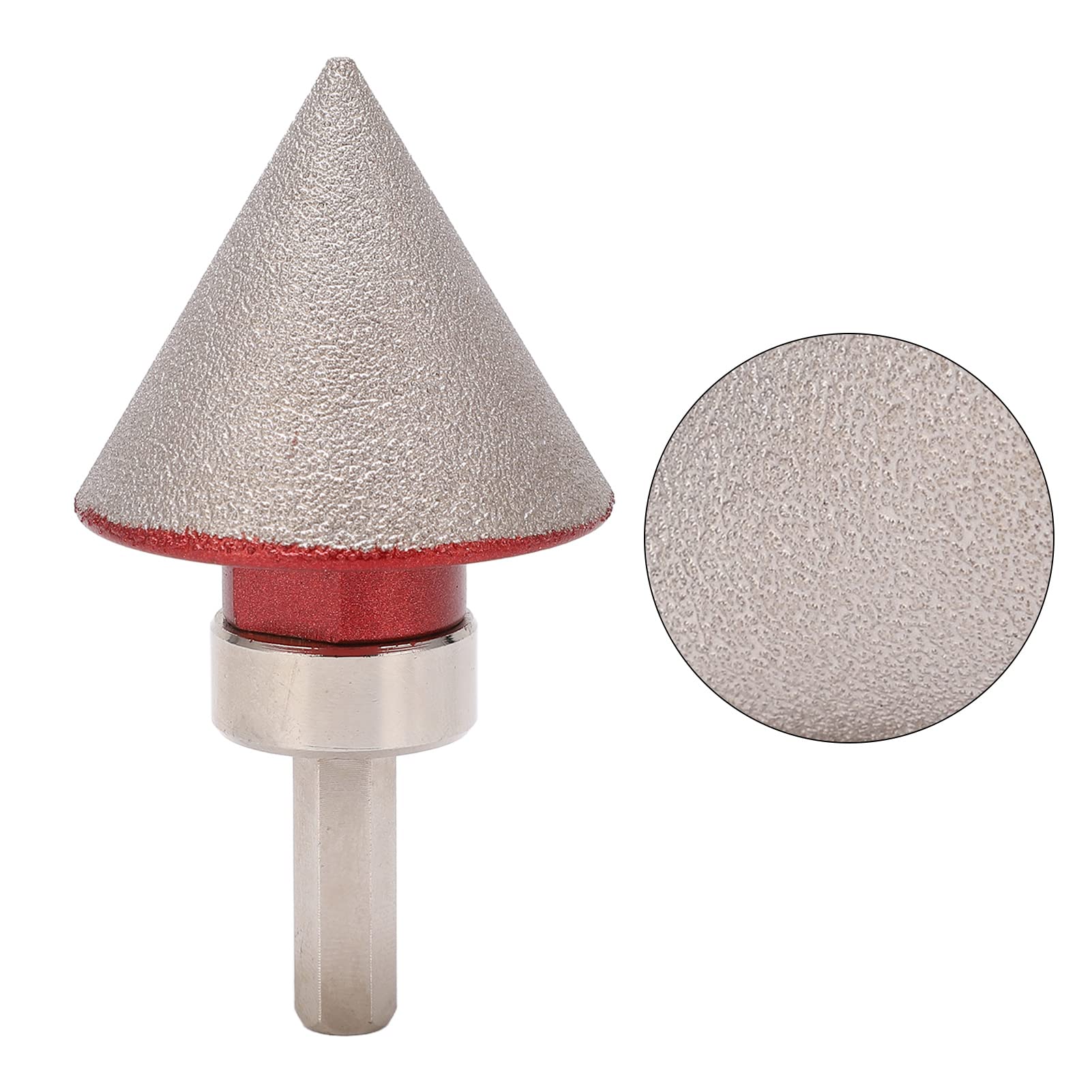 Emoshayoga Fraisage au Diamant Bit de Chanfrein Mèche à Biseauter Conique à 60 Degrés, Mèches de Chanfrein Diamante 48mm pour le Marbre Céramique(M14)