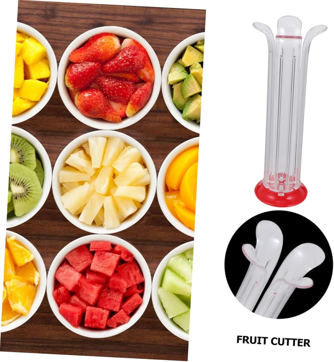 2 Pcs Fruit Cutting Tool Tomato Slicer Cutter Adjustable Size