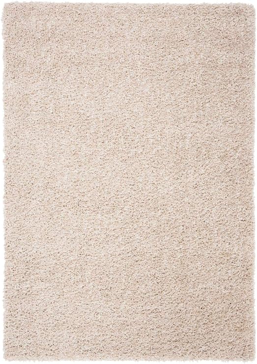 SAFAVIEH August Shag Collection Accent Rug - 2 x 5 Beige Solid Design Non-Shedding & Easy Care 1.5-inch Thick Ideal for High Traffic Areas in Entryway Living Room Bedroom AUG200D