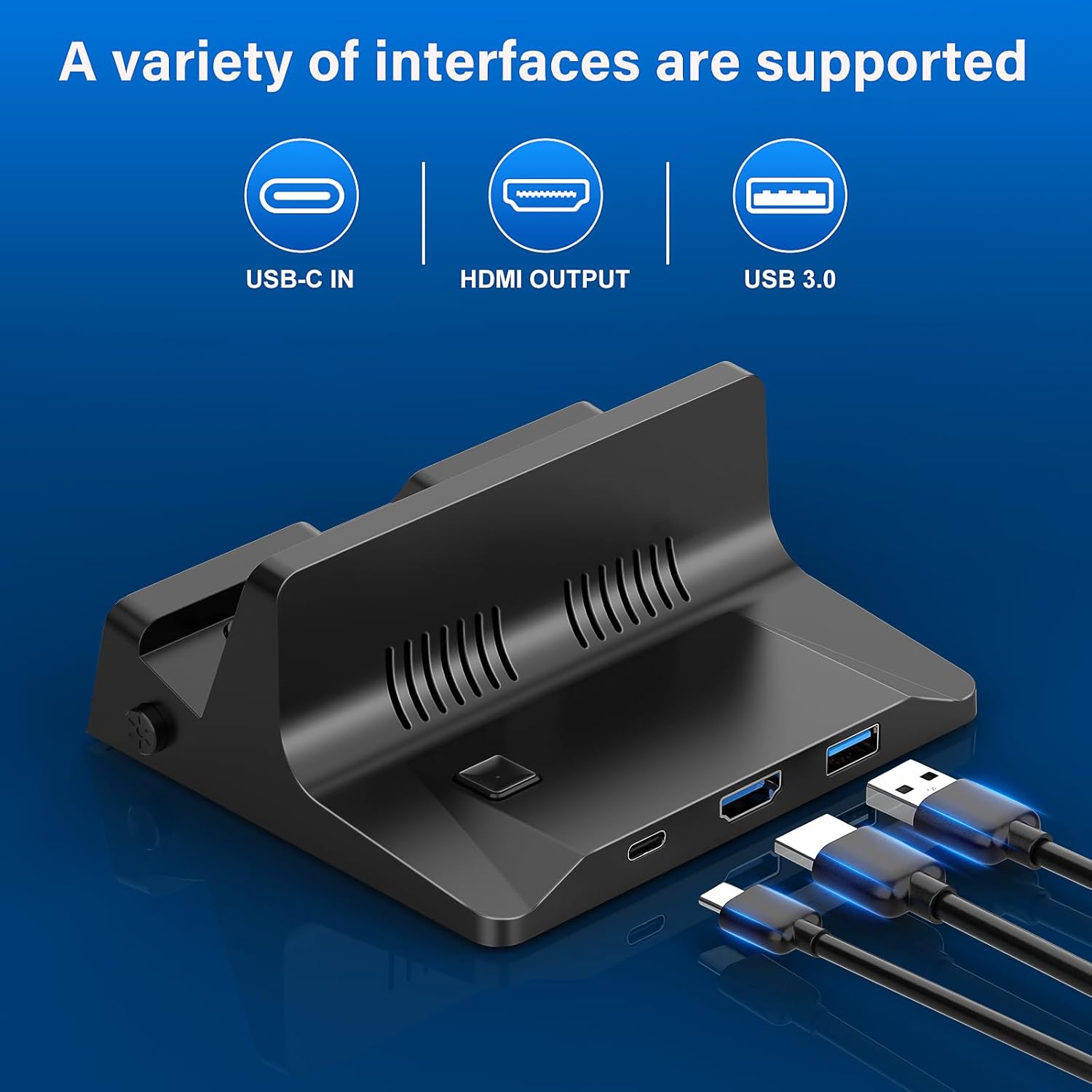 Switch TV Dock Compatible for Nintendo Switch/Switch OLED, Portable Switch Docking Station for TV with 4K HDMI/Type-C Port/USB 3.0 Port, Charging Replacement Stand for Official Switches - Image 5