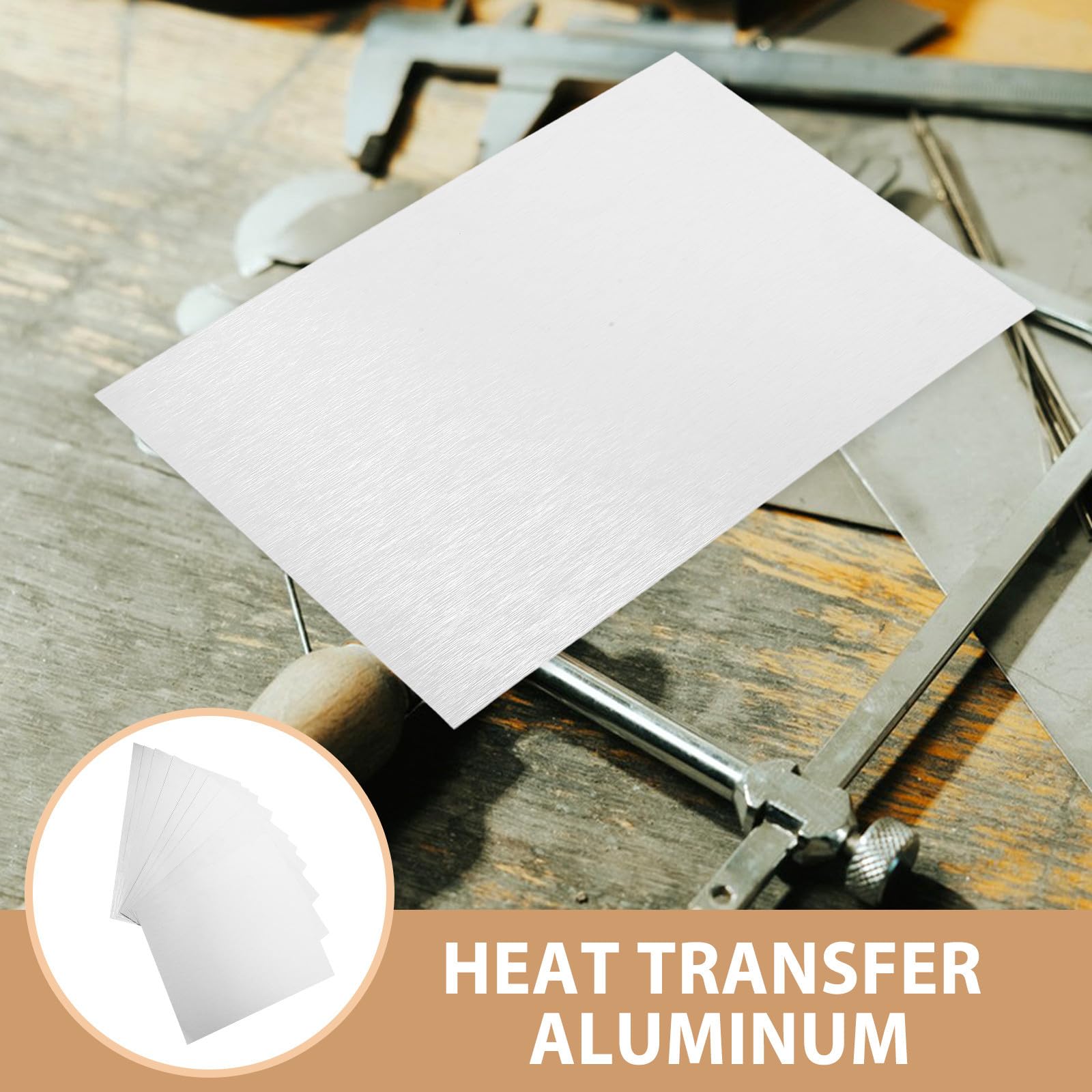 10 Piezas Placa de Aluminio, Metal de Transferencia Térmica