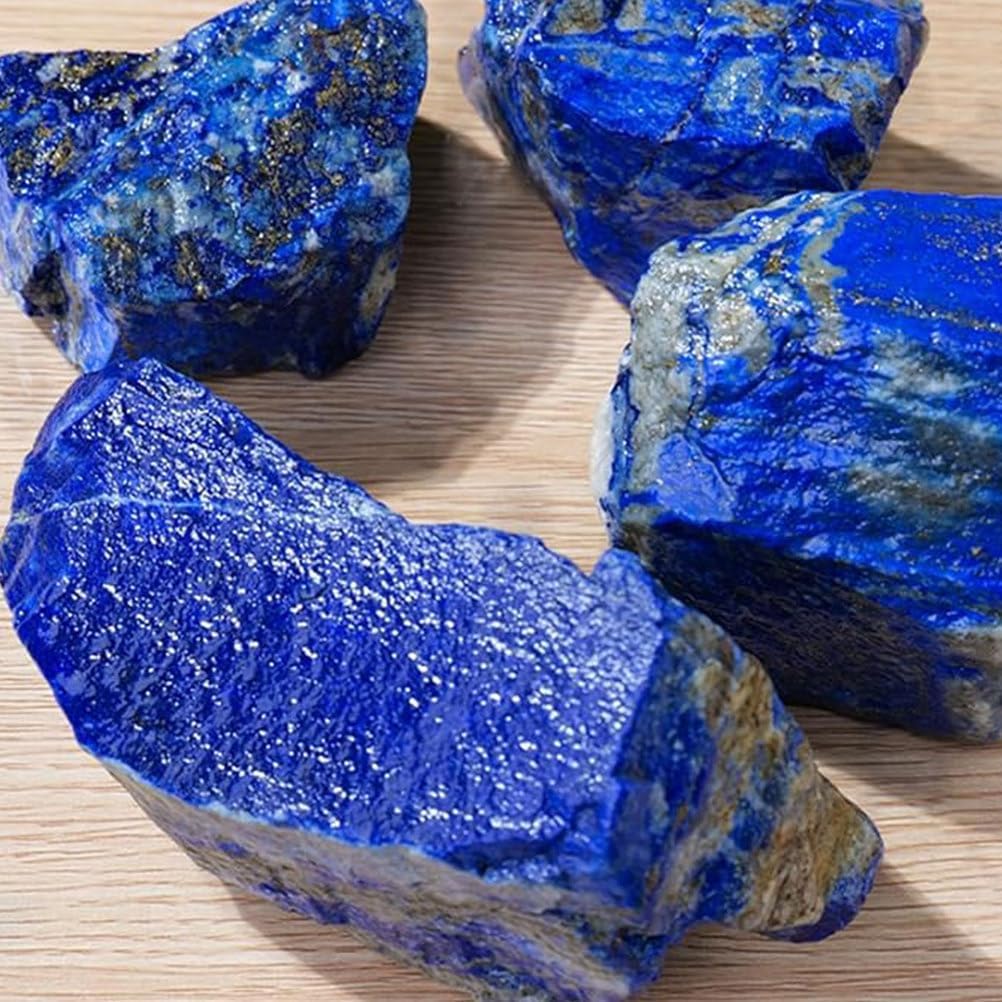 1pcs Crystal Stones Rough Crystal Gemstones Lapis Lazuli Raw Crystal for Tumbling, Polishing, Home Decoration, Fish Tank Decoration DIY, Wicca,1000g