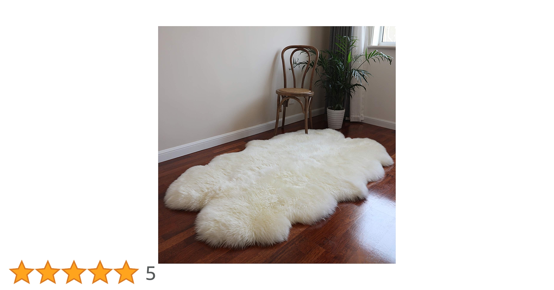 新品　天然ムートン　羊毛皮　55✖️115 ラグ　マット　カーペット　 絨毯 Amazon｜ムートンラグ 天然羊毛本物の毛皮 ラグムートン マット
