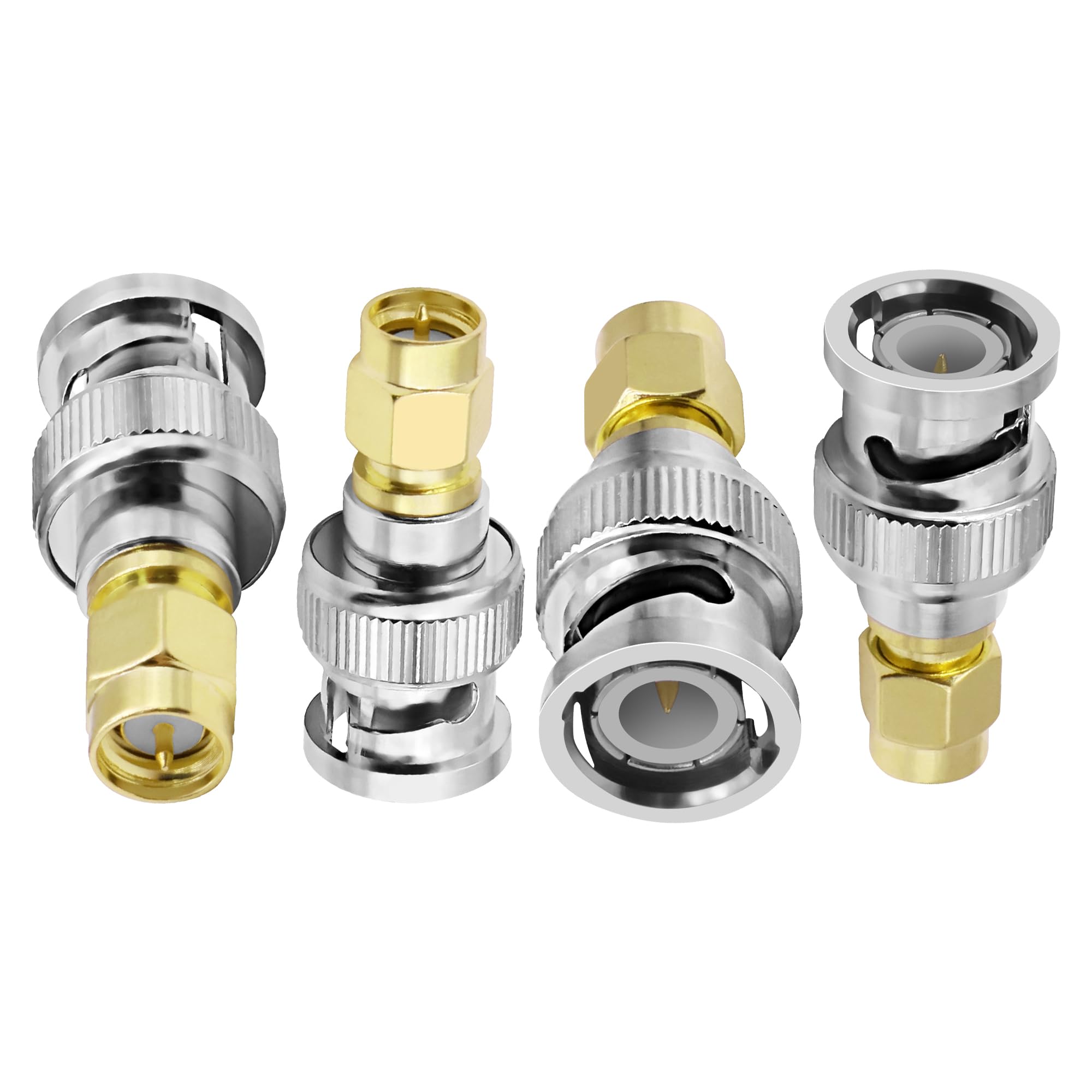 Adattatore SMA A BNC RF – 4 Pezzi, Maschio-Maschio, 50Ω, Bassa Perdita, Per Antenne WiFi, Radio, CCTV, SDR E Droni FPV - 3