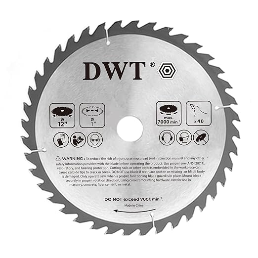 12 Inch Miter Saw Blade 40-Tooth, Sliding Compound Miter Saw Blade, Carbon...