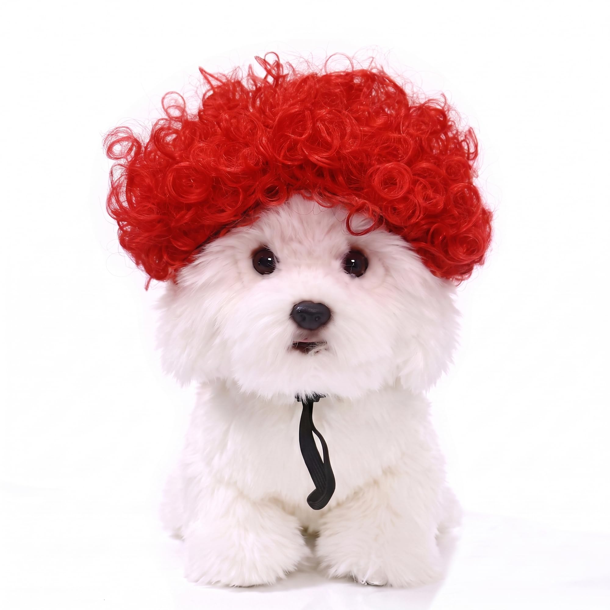 Dog Wigs for Small Dogs, Funny Dog Wigs with Adjustable Elastic Bands, Cat Wig for Small Pet Cosplay Decoration Parties Funny (Style 11)