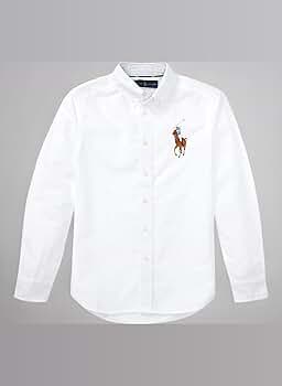 ポロラルフローレン 長袖シャツ オックスフォード ポニー 近年 ホワイト M POLO RALPH LAUREN ポロ ラルフローレン 長袖 オックスフォード
