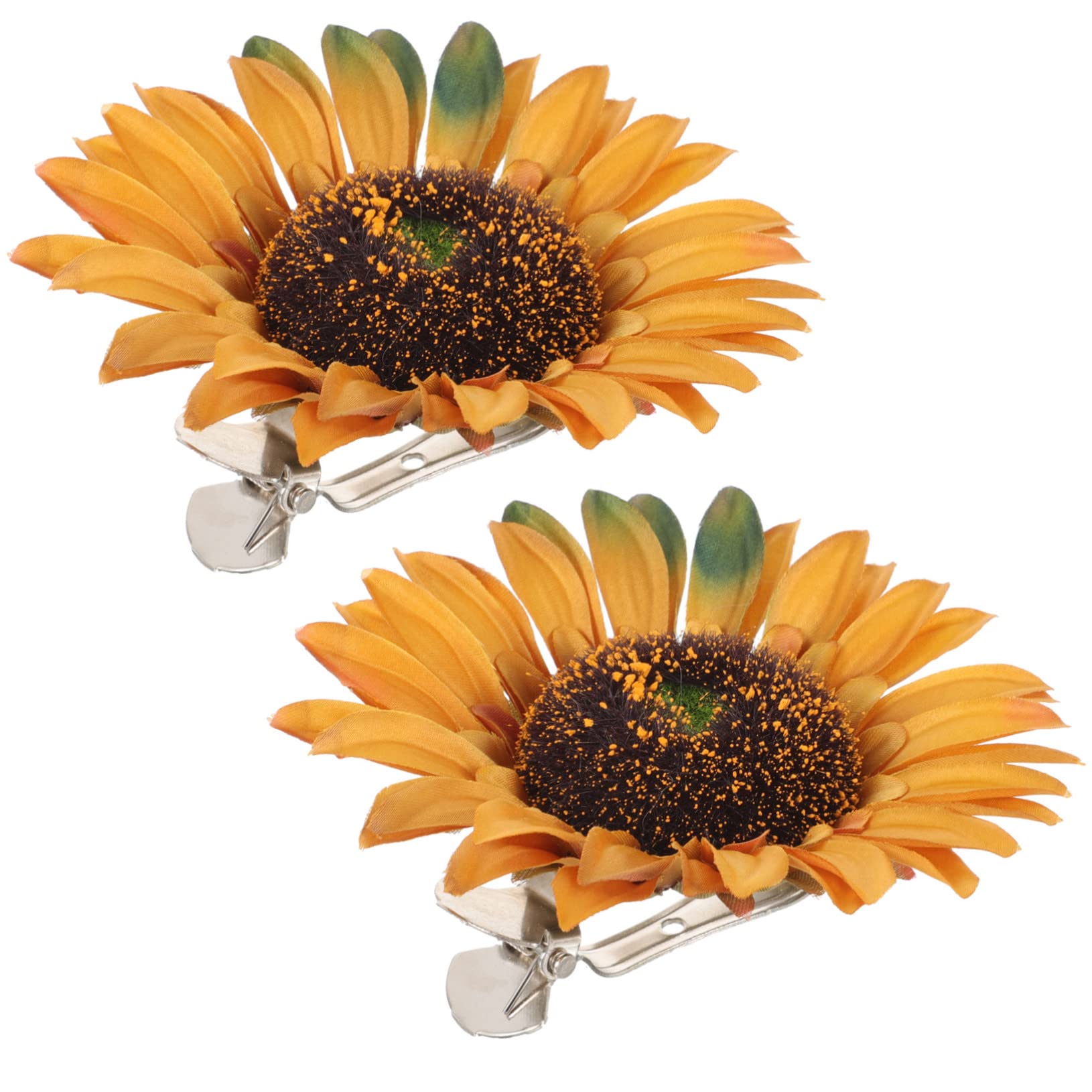 ABOOFAN 4 Sets Vorhang-Raffhalter Mit Sonnenblumen-Design Quasten Für Wohnzimmer Gardinenhalter Clips 2 Stück X 4
