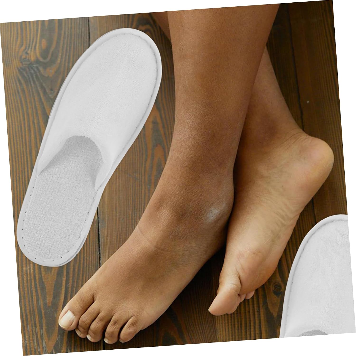 5pairs Disposable Travel Slippers for Hotel and Spa Closed Toe Unisex Design Lightweight and Portable for Guests Comfortable Cozy Slippers for Home and Events