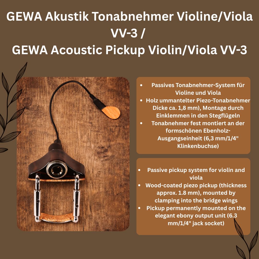 GEWA Pickup VV-3 per violino e viola