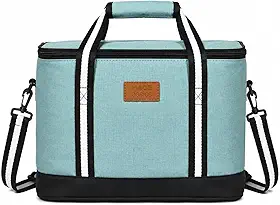 Bolsa Térmica 28L Grande – Alta Capacidade para Praia, Viagens e Passeios | Mantém Bebidas Geladas por Horas | Ideal para Família e Uso Prolongado | Resistente a água | Verde Ice