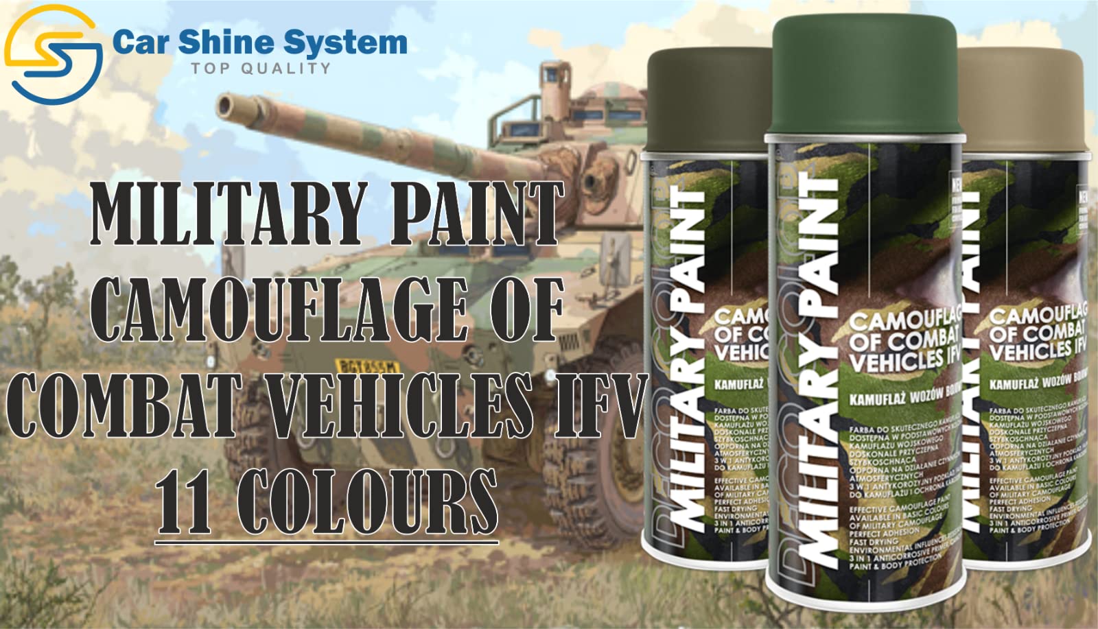 Deco Color Military Spray Paint Camouflage Army Paintball Airsoft ASG MilSim DIY; 11 Colours 400ml (RAL 9010 Flat White)