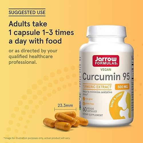 Miniatura 7 de Curcumin 95 de Jarrow Formulas, CUR, 1, 1