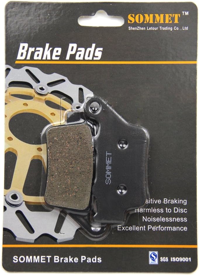 SOMMET Motorcycle rear brake pads for BMW F 650 ST E169 1997-2003/ F 650 GS Dakar 1999-2007 / F 850 GS 2016-2022