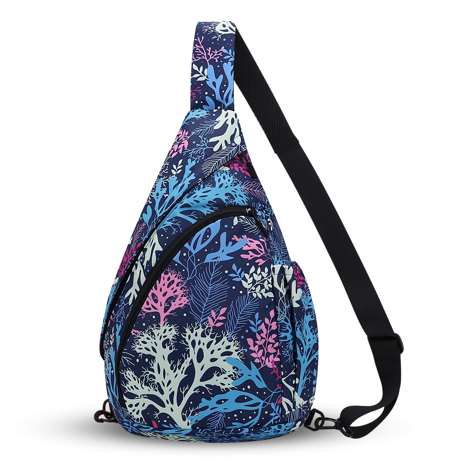 HUA ANGEL Crossbody Sling Bag for Men & Women Lightweight Waterproof Chest Shoulder Bag for Travel Hiking & Everyday Use