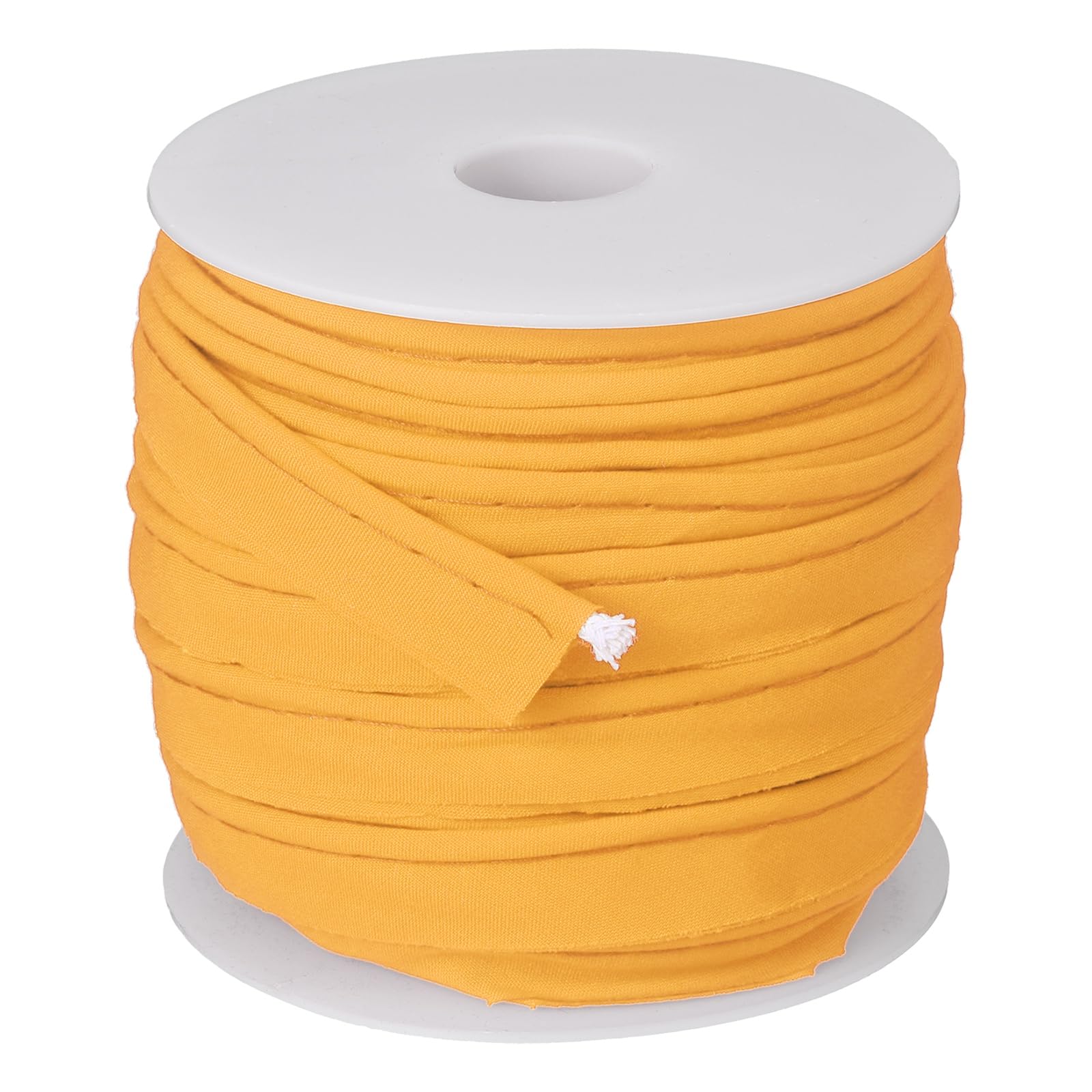 sourcing map Piping Trim Bias Tape, 1.5 cm 22.9M, Dark Yellow