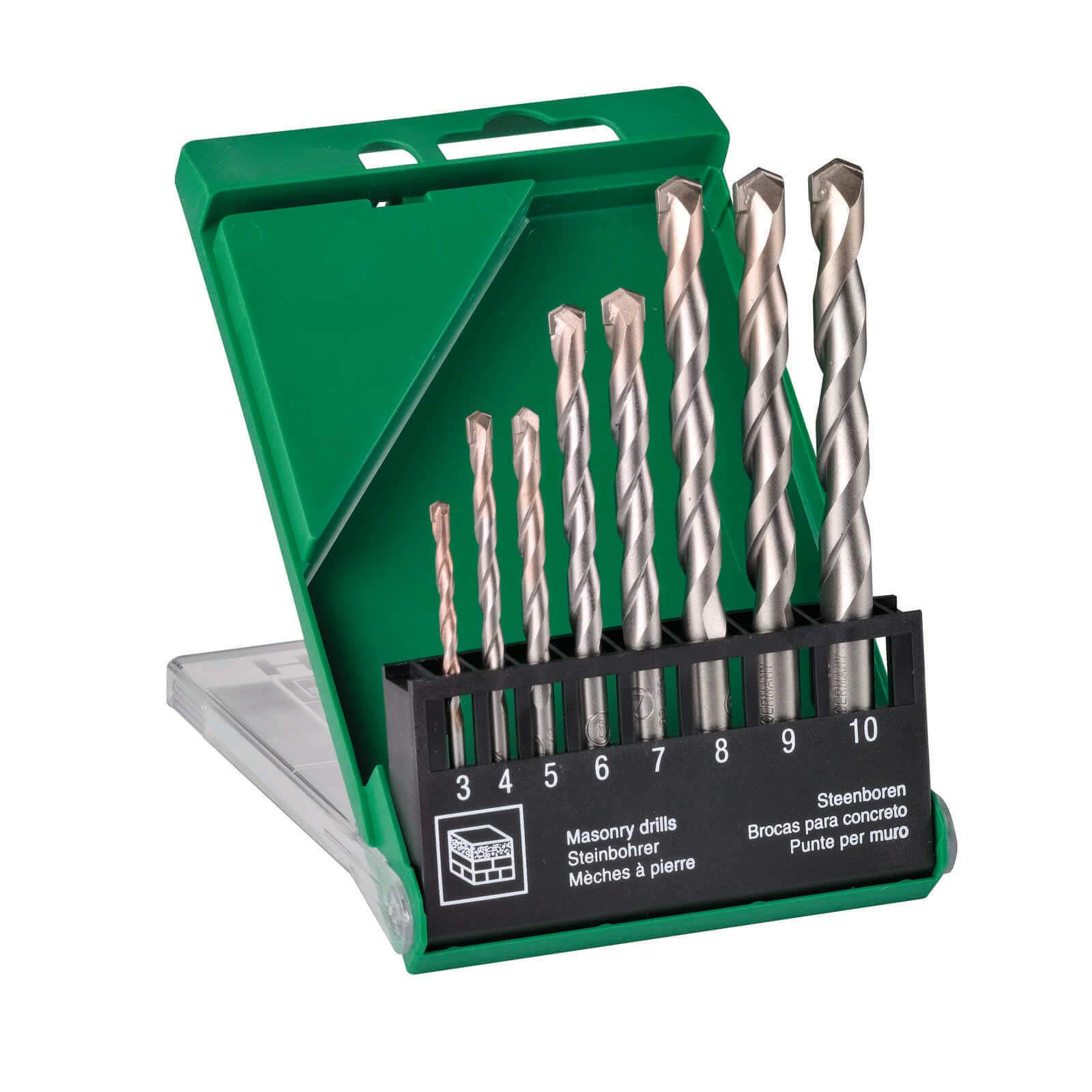 Set brocas mampostería cylindriques HIKOKI avec cannelures d'évacuation rapide