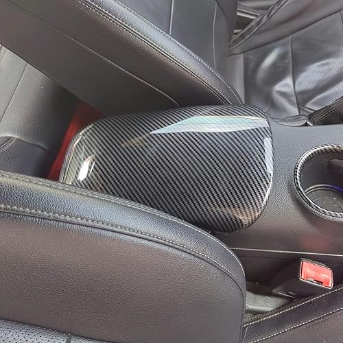 Miniatura 5 de Cubierta interior para reposabrazos de consola central para accesorios Ford Mustang 2015 2016 2017 2018 2019 2020 2021 2022
