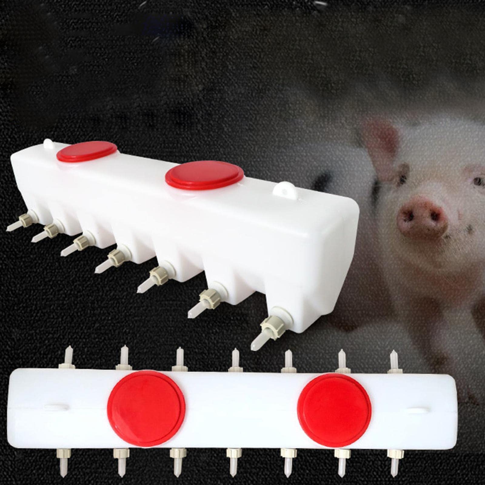 Alimentatore a tettarella per agnelli a Doppia Faccia 14 tettarelle Stazione di Alimentazione per Cuccioli in Silicone Costante