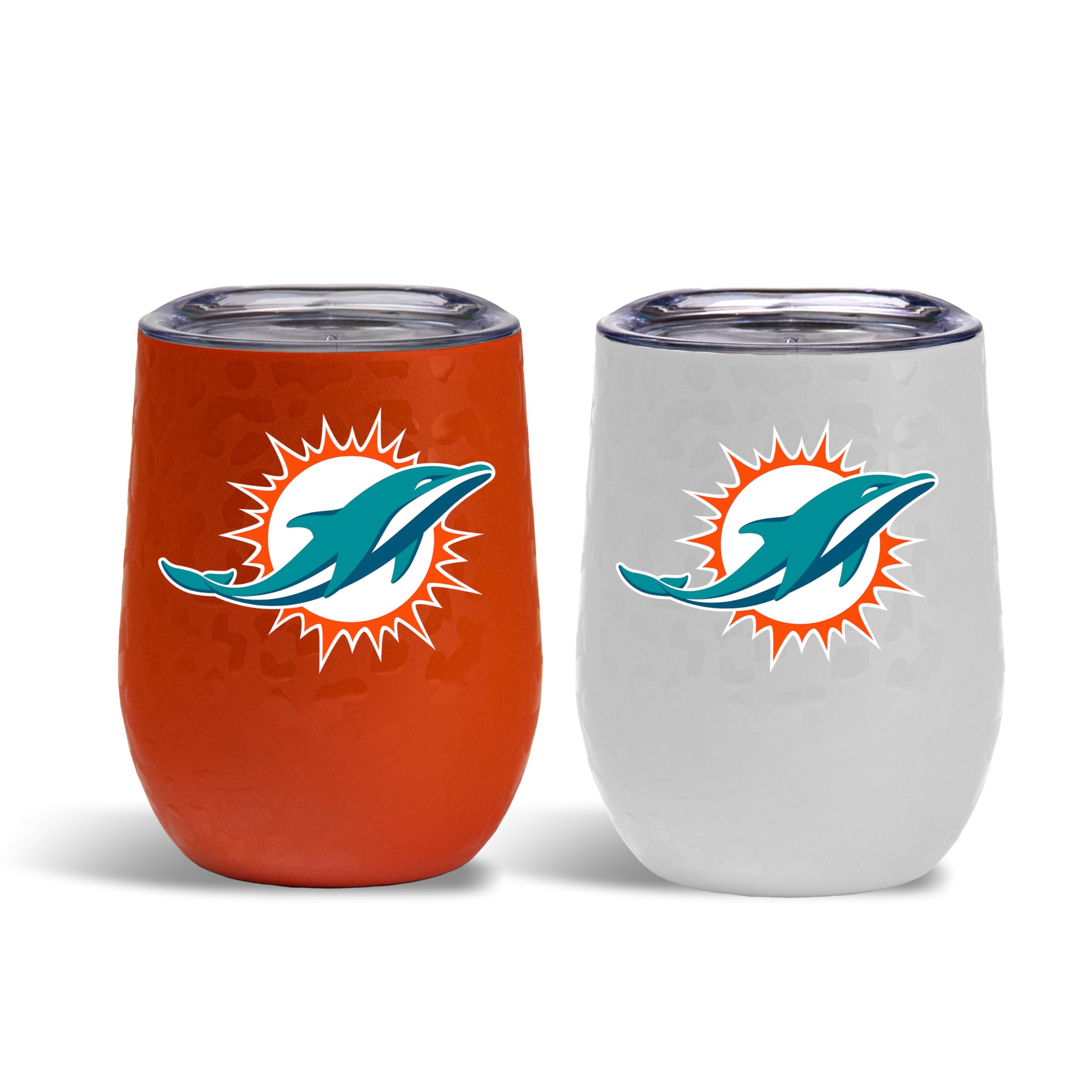The Memory Company Officially Licensed NFL 2-Pack Home/Away Leopard SS Stemless Wine Tumblers