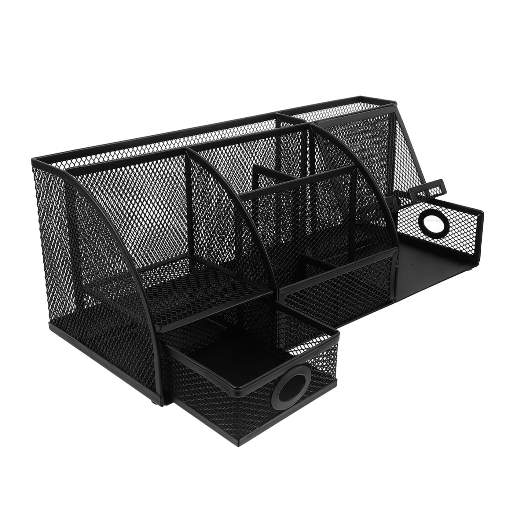 Organizer Scrivania in Metallo Con Scomparti Portapenne e Portaoggetti Moderno Antiscivolo Per Ufficio e Postazione Di Lavoro Elegante