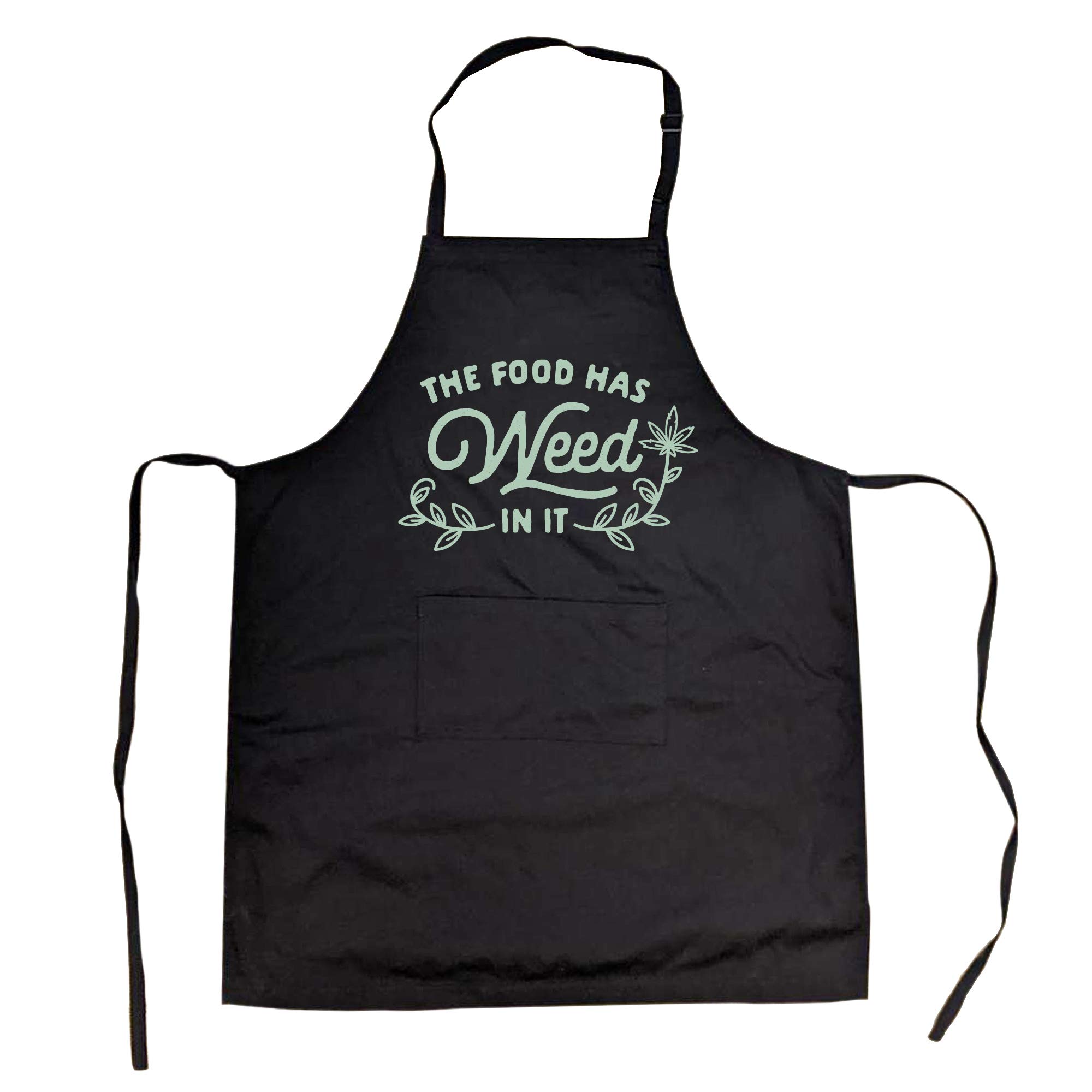 Crazy Dog T-Shirts Funny Cooking Apron – The Food Has Weed In ...