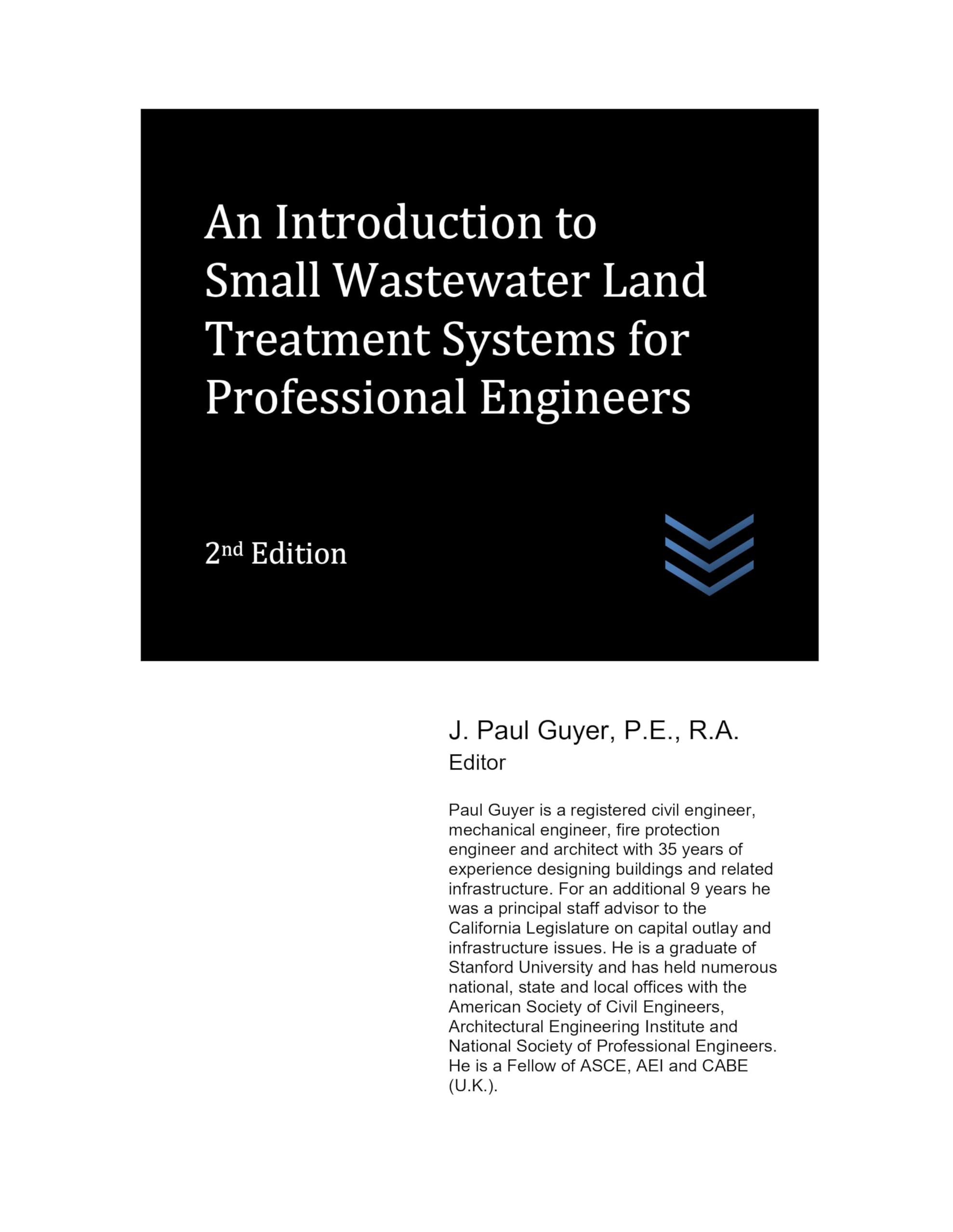 An Introduction to Small Wastewater Land Treatment Systems for Professional Engineers (Wastewater treatment engineering)