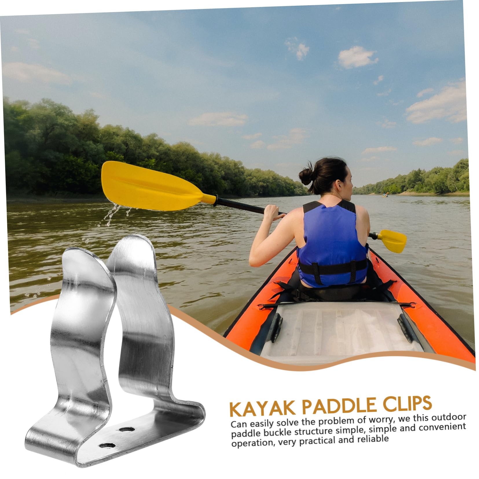 HEMOTON Kajak Paddelhalter Deckmontierte Paddelklammern Für Boote Langlebig Und Einfach Zu Bedienen Zubehör Für Outdoor Aktivitäten