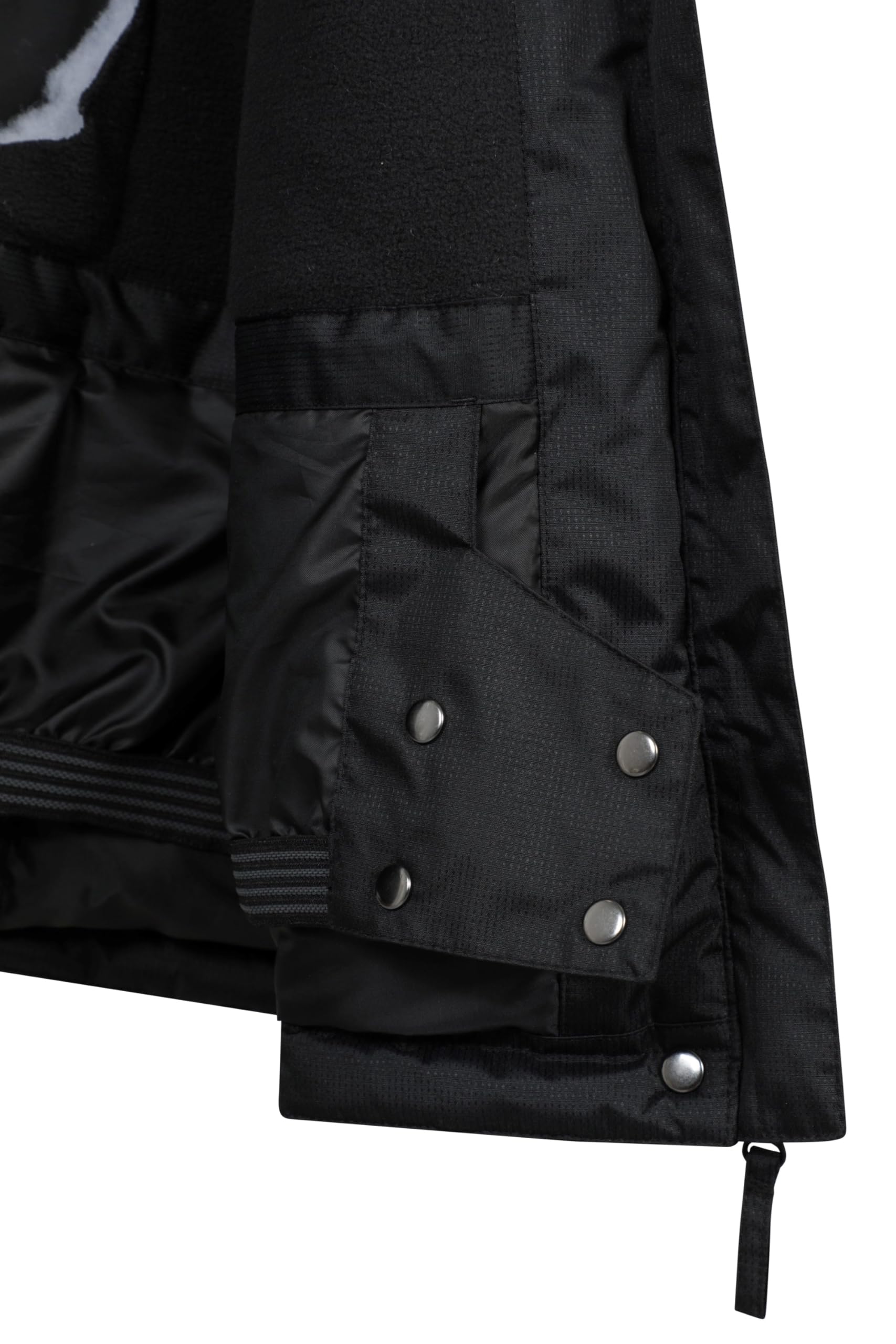 Mountain Warehouse Dawn Veste de ski pour femme – Imperméable à la neige – Veste chaude doublée en polaire, poignets réglables, ourlet et capuche – Vêtement de ski idéal en hiver, gris, taille 38
