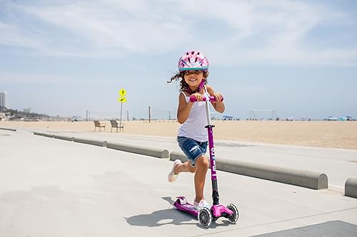 Miniatura 4 de Micro Kickboard  Triciclo Maxi Deluxe Led plegable  Con tres ruedas inclinado a girar plegable para llevar  Micro Scooter diseñado para niños con