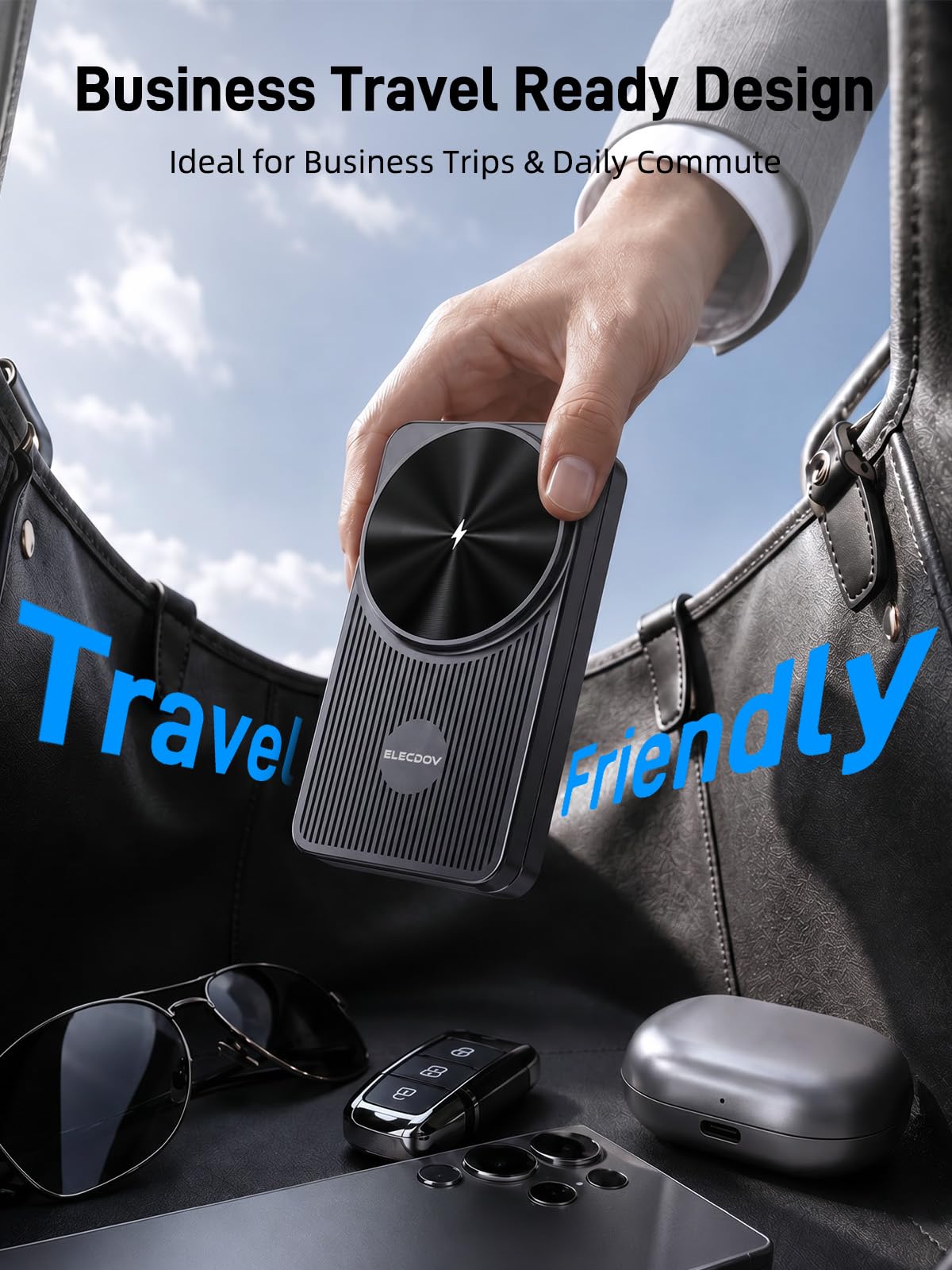 Cargador Magnetico para Samsung, 3 in 1 Cargador Inalámbrico para Viajar | Wireless Charger para Samsung Galaxy S26 Ultra/S25/Z Fold 7/Z Flip 7/Buds, Plegable Base de Carga para Galaxy Watch Ultra/8/7