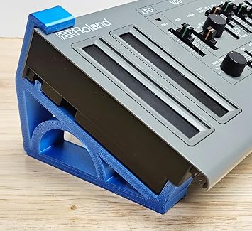 Made in USA 25 Degree Angled Electric Blue Color Stands For Roland Boutique A-01 D-05 JP-08 JU-06 JU-06A JX-03 JX-08 SH-01A Synthesizer Sound Modules