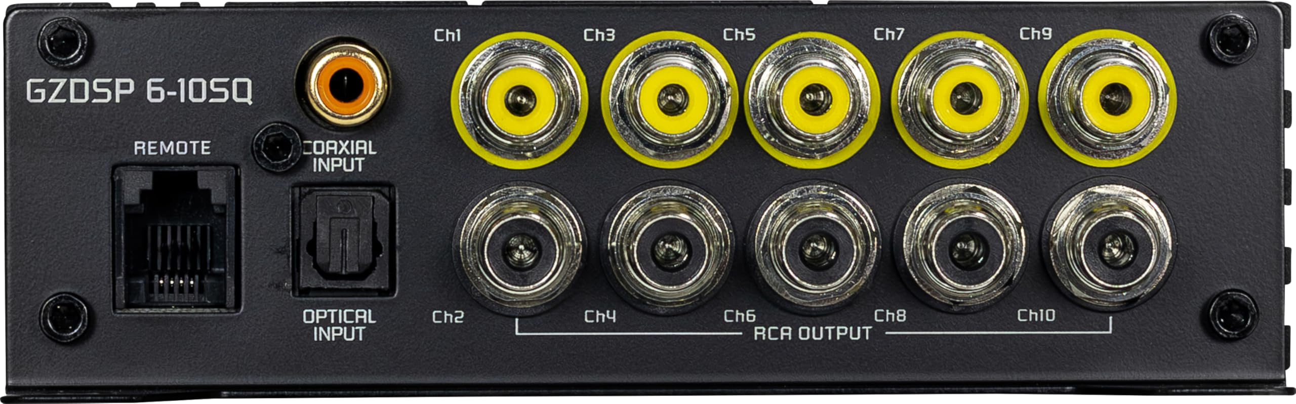 Ground Zero GZDSP 6-10SQ – High-End 10-Kanal-DSP mit 31-Band-Equalizer für präzise Klangoptimierung