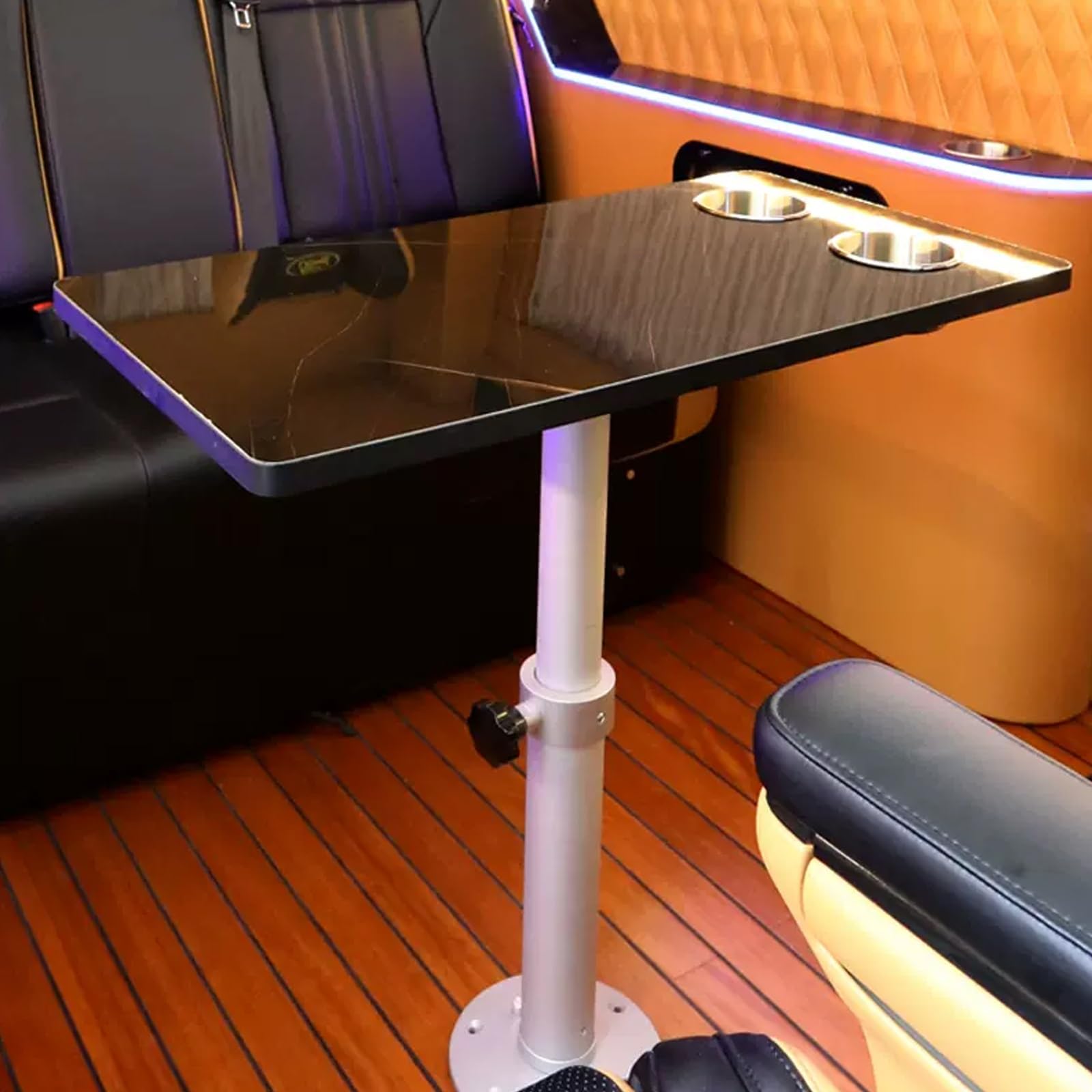 Tabla plegable para vehículos recreativos y caravanas con altura ajustable de aluminio