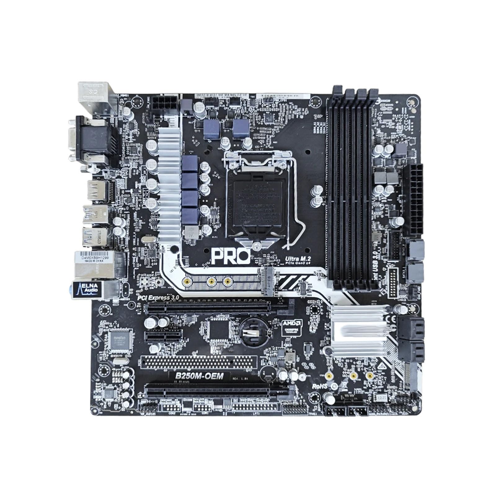 Carte Mere Fit for ASRock B250M-OEM Carte mère, B250 LGA 1151 Prise en Charge 6700 6400 7100 6300 G3930 7700 7500 CPU DDR4 64GB M.2 Micro ATX