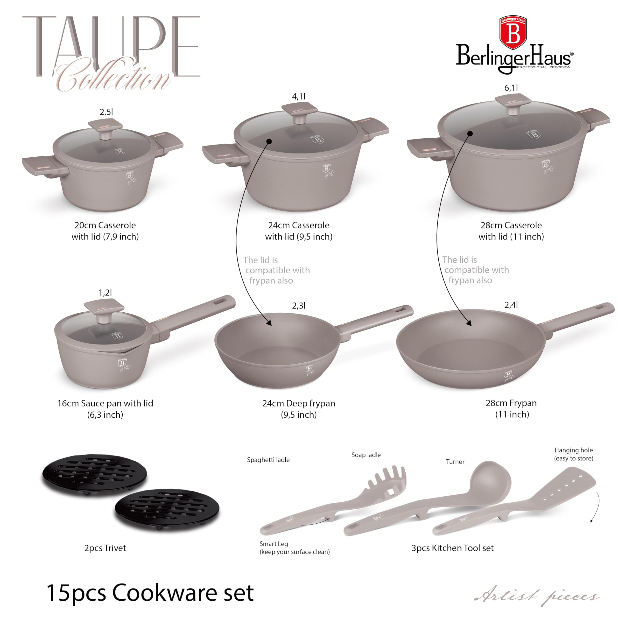 Sola Wokpan met deksel 30 cm Ceramic Deluxe | wehkamp