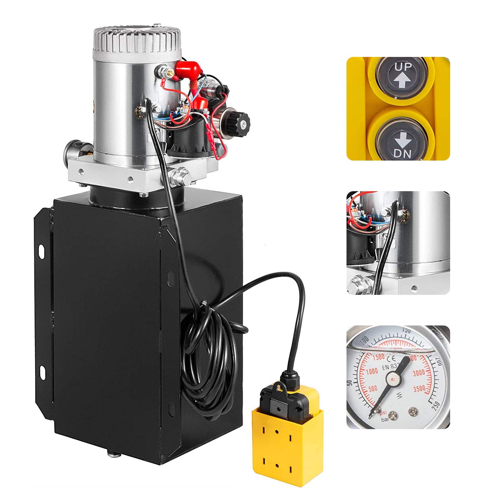 12V 10L la bomba hidráulica bomba del cilindro hidráulico eléctrico de doble efecto