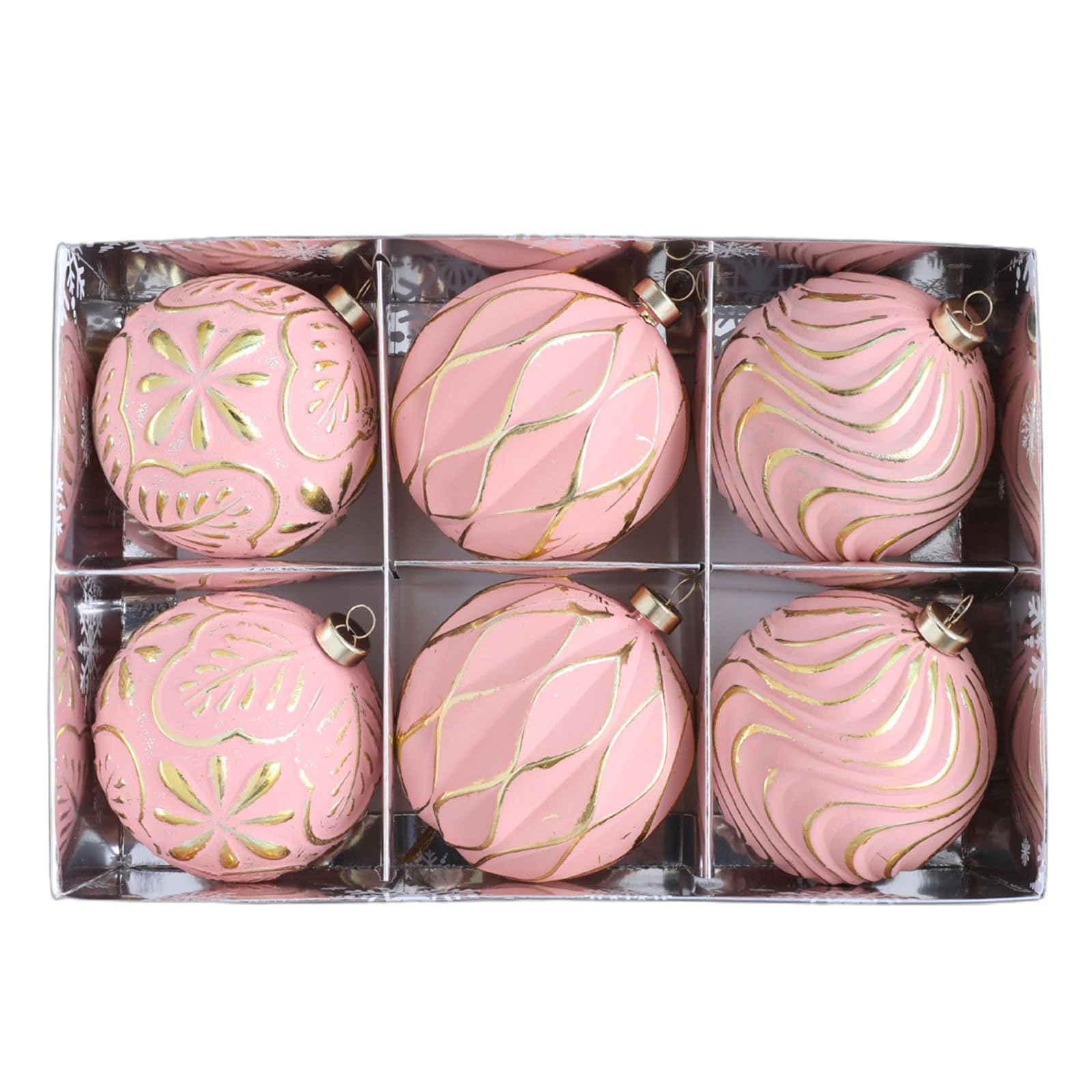 our fave 6Pcs Shatterproof Christmas Decoration for Tree Wreath Mantels Staircase Christmas Decorations